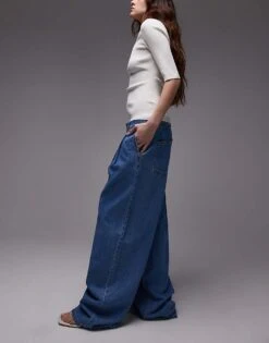 Mango Pleat Front Slouchy Jeans In Light Blue For Women -Mango Sales 208127213 3