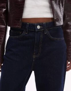 Mango Straight Leg Jean In Dark Blue For Women -Mango Sales 208147682 4