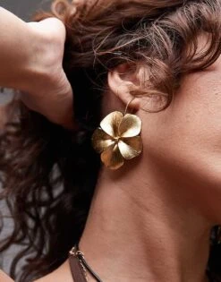 Mango Flower Earings In Gold For Women -Mango Sales 208339851 1 gold 1