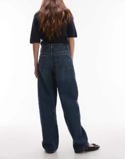 Mango Balloon Leg Jean In Dark Blue For Women -Mango Sales 208345547 2