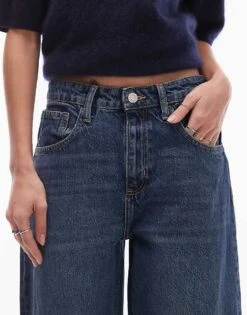 Mango Balloon Leg Jean In Dark Blue For Women -Mango Sales 208345547 5