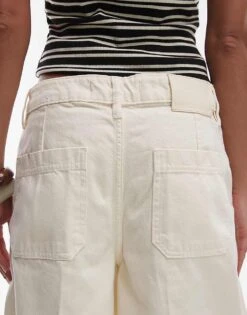 Mango Relaxed Straight Leg Jean In Ecru For Women White -Mango Sales 208345576 4