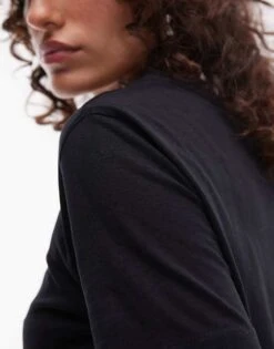 Mango Premium T-shirt In Black For Women -Mango Sales 208433274 3